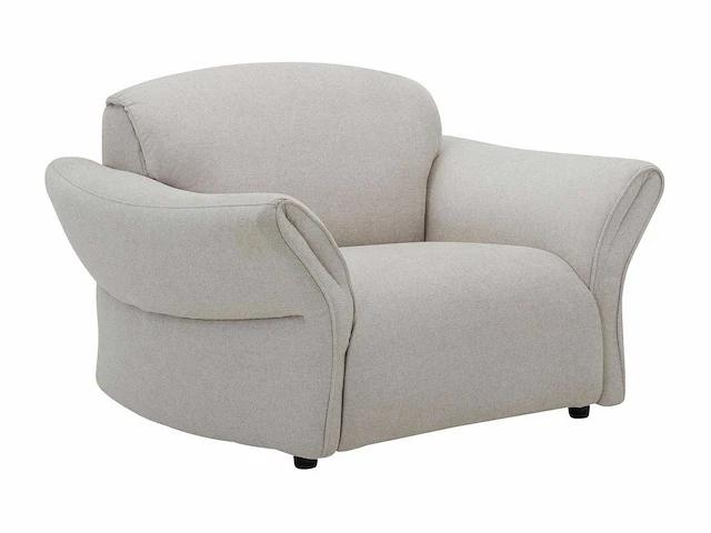 Beige stoffen fauteuil - afbeelding 3 van  6