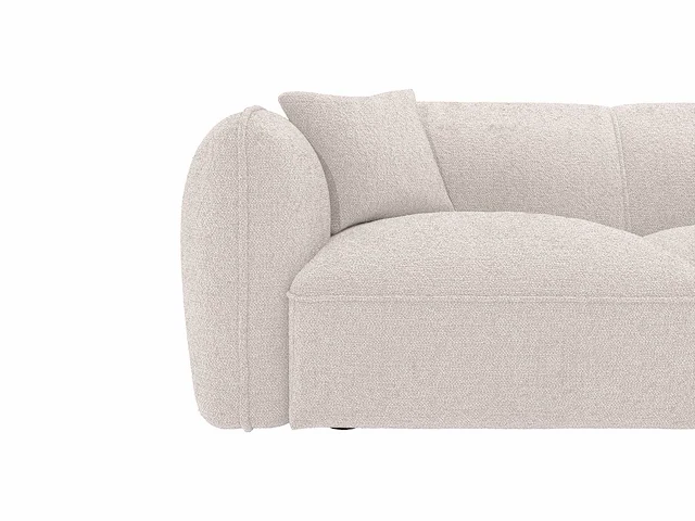 Beige stoffen rechter hoekbank van maison céphy - afbeelding 4 van  5
