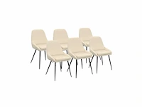 Beige stoffen stoel (x10) - afbeelding 2 van  8