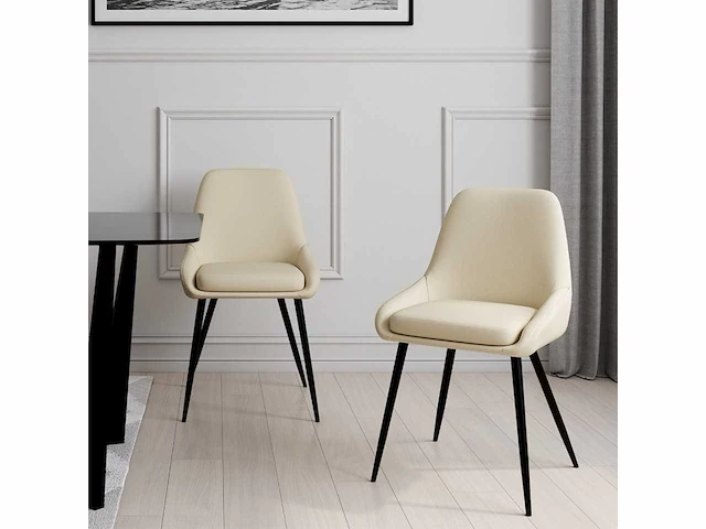 Beige stoffen stoel (x10) - afbeelding 8 van  8