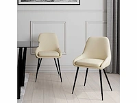 Beige stoffen stoel (x10) - afbeelding 8 van  8