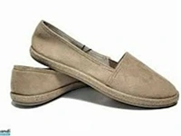 Beige suède zomer espadrilles-maat 37 - afbeelding 1 van  4