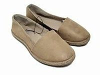 Beige suède zomer espadrilles-maat 37 - afbeelding 2 van  4