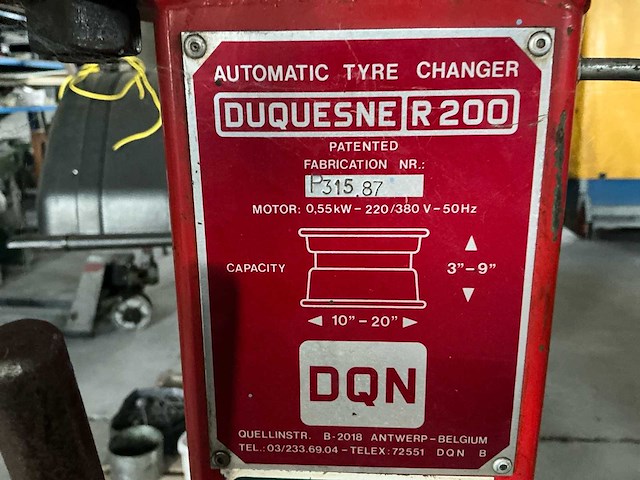 Beissbarth mt510m banden balanceerapparaat + duquesne r200 bandenmonteermachine - afbeelding 11 van  11