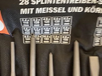 Beitel en doorslagen set 28-dlg. cv - afbeelding 2 van  6