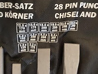 Beitel en doorslagen set 28-dlg. cv - afbeelding 3 van  6