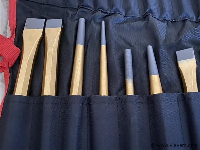 Beitel en doorslagen set 28-dlg. cv - afbeelding 5 van  6