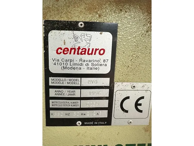 Beitelboormachine centauro bvo - 1996 - afbeelding 7 van  7