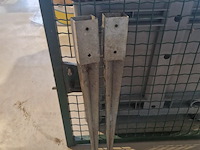 Bekaertpoort plus 2 paalbevestigers vooor hout - afbeelding 1 van  2