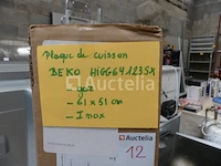 Beko 4-pits inbouw gaskookplaat higg64123sx - afbeelding 1 van  4