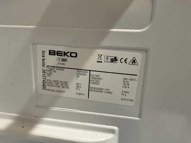 Beko csa34000 koelkast - afbeelding 4 van  6
