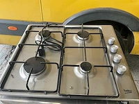 Beko inbouw gaskookplaat – 4 pitten – inox uitvoering - afbeelding 1 van  2