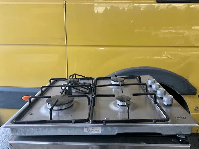 Beko inbouw gaskookplaat – 4 pitten – inox uitvoering - afbeelding 2 van  2