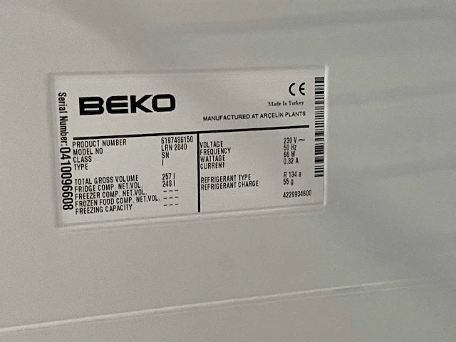 Beko lrn2840 koelkast - afbeelding 4 van  4