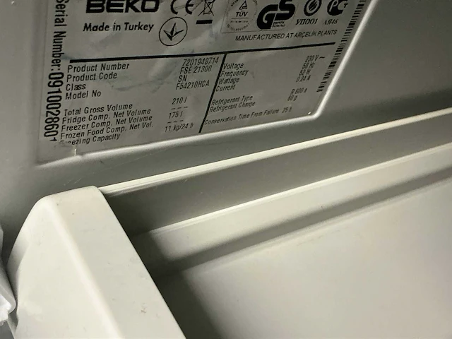 Beko vriezer - afbeelding 4 van  4