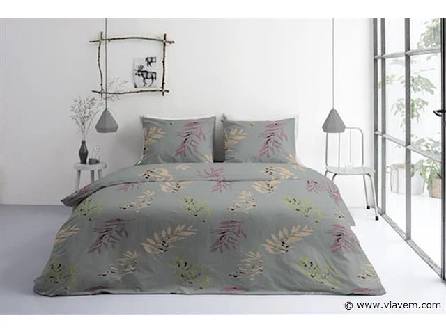 Beleaves grey+2kussenslopen 200x220cm - afbeelding 2 van  4