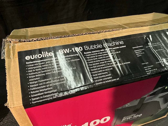 Bellenblaasmachine eurolite bw-100 - afbeelding 5 van  5
