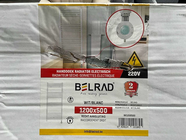 Belrad elektrische handdoekradiator - afbeelding 2 van  2