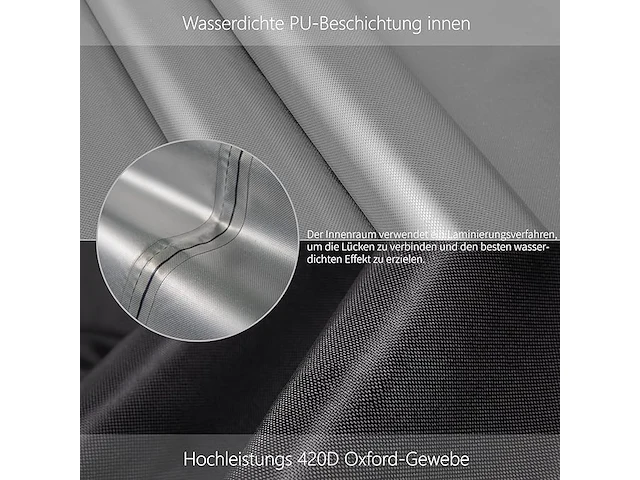 Bemece tuinmeubelafdekking 250 x 250 x 90 cm - afbeelding 4 van  4