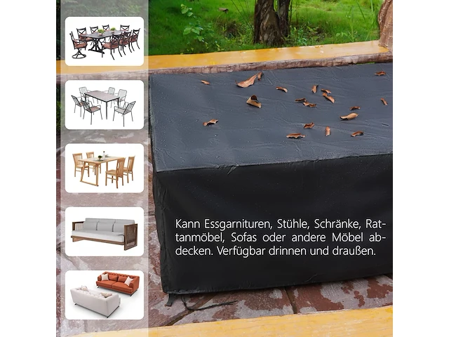 Bemece tuinmeubelafdekking 250 x 250 x 90 cm - afbeelding 5 van  5
