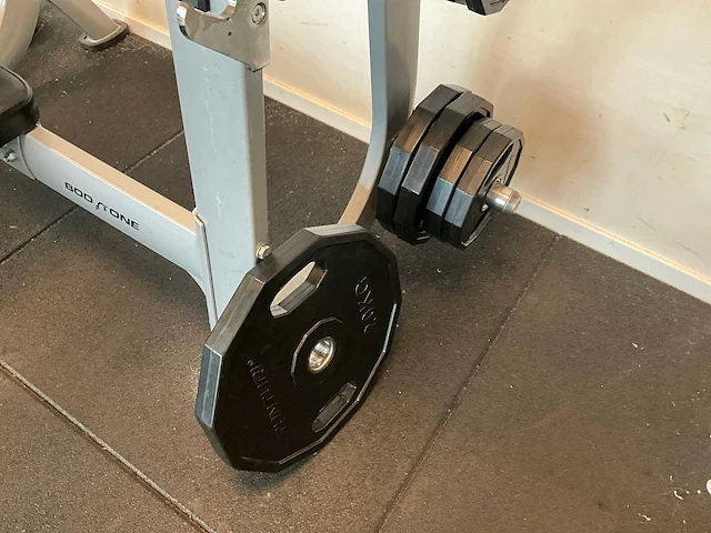 Benchpress bodytone + bar en ca. 16 gewichten - afbeelding 7 van  9