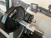 Benchpress bodytone + bar en ca. 16 gewichten - afbeelding 8 van  9