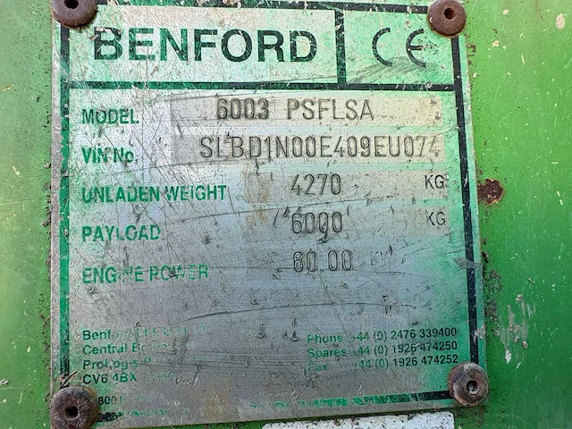 Benford 6003 dumper - afbeelding 8 van  10