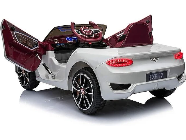 Bentley exp12 elektrische kinderauto 12v - wit - afbeelding 4 van  11