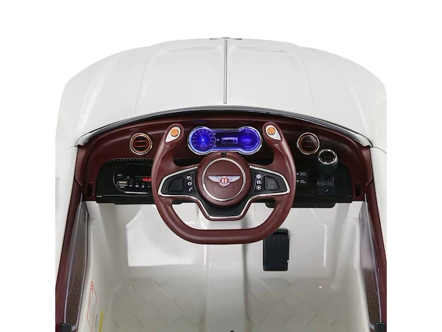 Bentley exp12 elektrische kinderauto 12v - wit - afbeelding 7 van  11