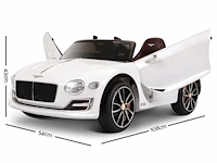 Bentley exp12 elektrische kinderauto 12v - wit - afbeelding 8 van  11