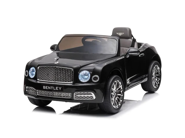 Bentley mulsanne elektrische kinderauto 12v - 3 tot 6 jaar - zwart - afbeelding 1 van  6