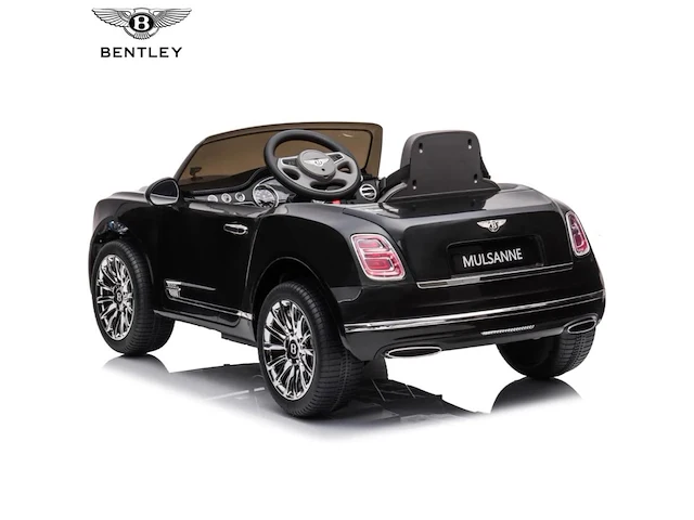 Bentley mulsanne elektrische kinderauto 12v - 3 tot 6 jaar - zwart - afbeelding 2 van  6