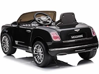 Bentley mulsanne elektrische kinderauto 12v - 3 tot 6 jaar - zwart - afbeelding 2 van  6