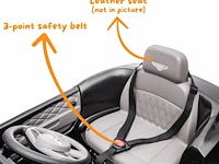 Bentley mulsanne elektrische kinderauto 12v - 3 tot 6 jaar - zwart - afbeelding 5 van  6