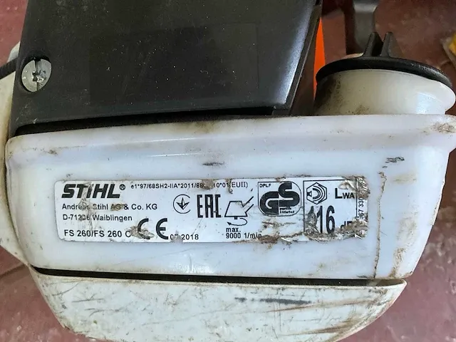 Benzine bosmaaier stihl fs260 - afbeelding 7 van  9