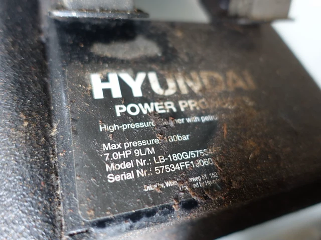 Benzine hogedrukreiniger hyundai - afbeelding 4 van  4