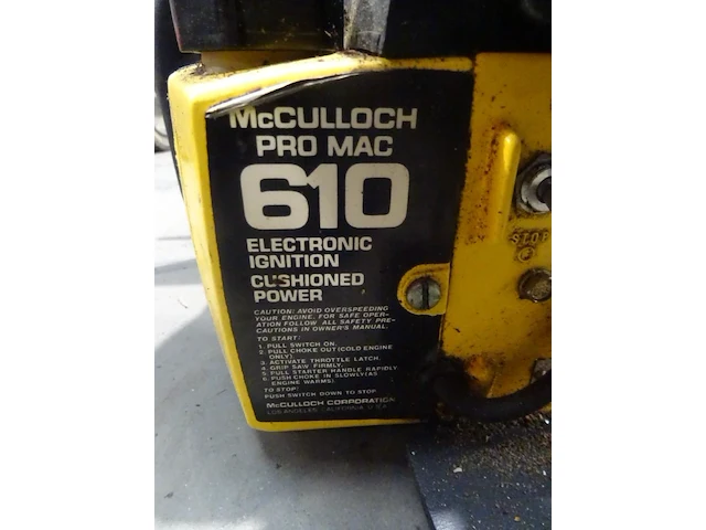 Benzine kettingzaag mcculloch - afbeelding 3 van  4