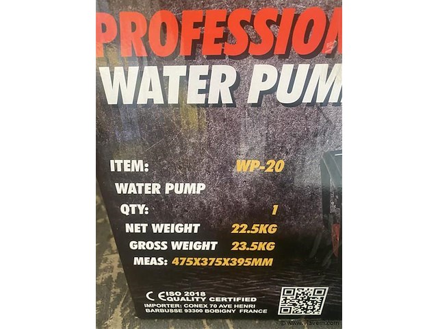 Benzine waterpomp 4 takt - afbeelding 3 van  4