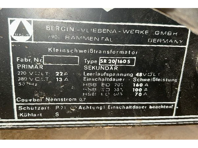 Bergin 160 lastoestel - afbeelding 3 van  7