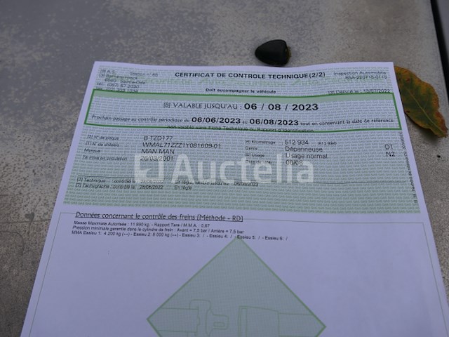 Bergingswagen man l12lc (2001-516.464 km)( vin:wmal71zzz1y081609) - afbeelding 20 van  30