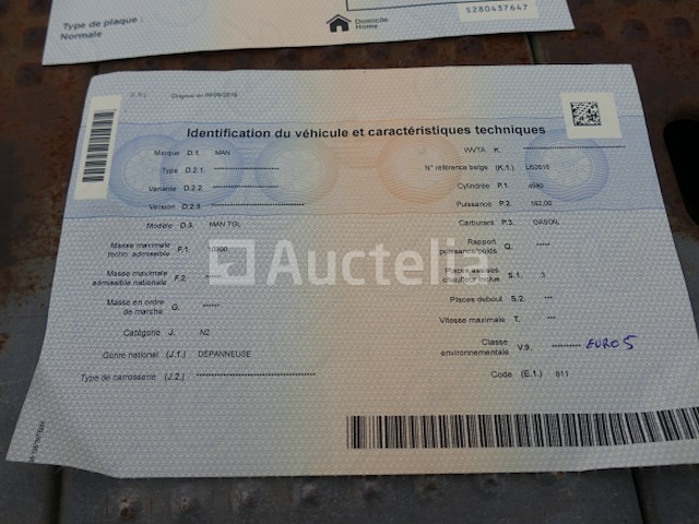 Bergingswagen man man tgl (2011-618.211 km)(vin: wamn15zz8by268559) - afbeelding 24 van  32