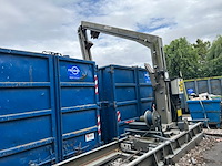 Bergmann pershamer voor afvalbewerking op rail