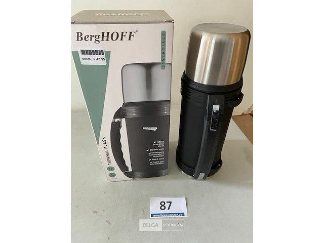 Berhoff thermosfles 1l inox dubbele wand - afbeelding 3 van  3