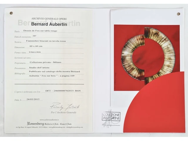 Bernard aubertin : dessin de feu sur aluminium - afbeelding 13 van  14