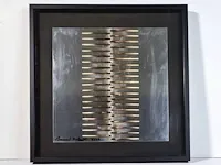 Bernard aubertin : dessin de feu sur aluminium