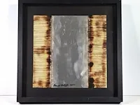 Bernard aubertin : dessin de feu sur aluminium