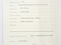 Bernard aubertin : dessin sur feu sur alluminium - afbeelding 9 van  14