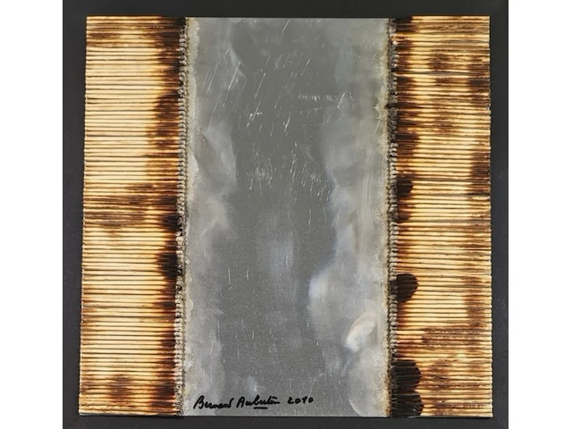 Bernard aubertin : dessin sur feu sur alluminium - afbeelding 13 van  14