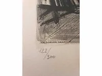 Bernard buffet (1928 - 1999) - basiliek van vézelay (1968) - afbeelding 4 van  6