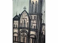 Bernard buffet (1928 - 1999) - basiliek van vézelay (1968) - afbeelding 6 van  6